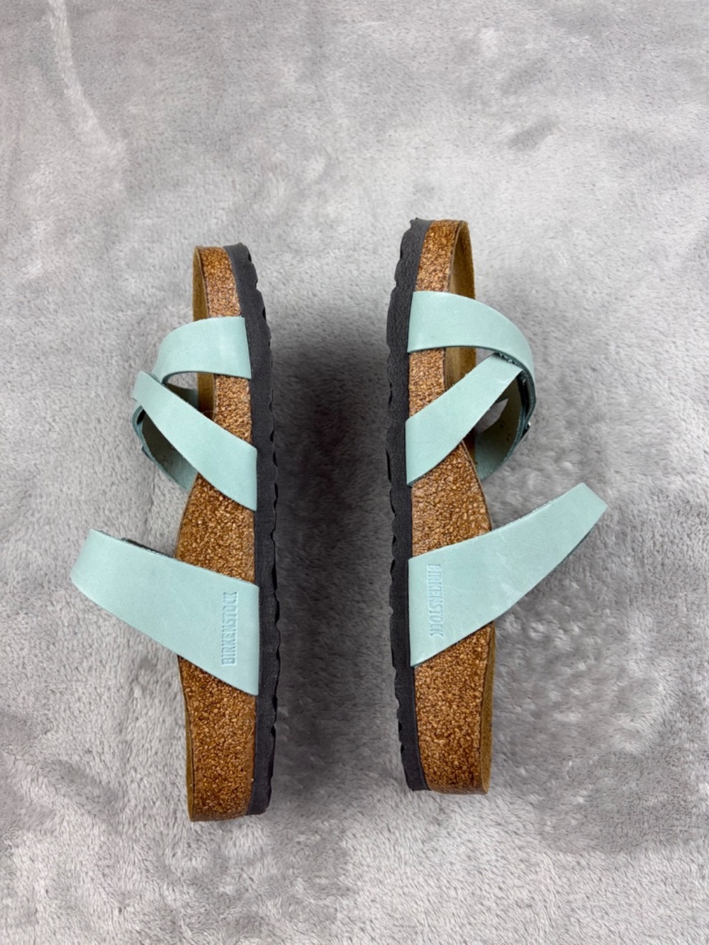 BIRKENSTOCK Soft Footbed 3-Strap Slide Sandals Women's Size 38 NEW - Picture 9 of 9